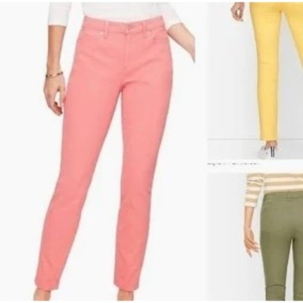 Talbot's Flawless 5 pocket Women's Casual Cropped Jeans Peach Size 2